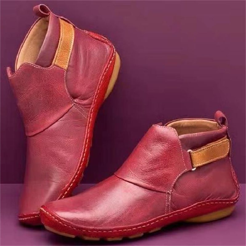 Comfort Ankle Boots Cushioned Insole Non Slip Sole