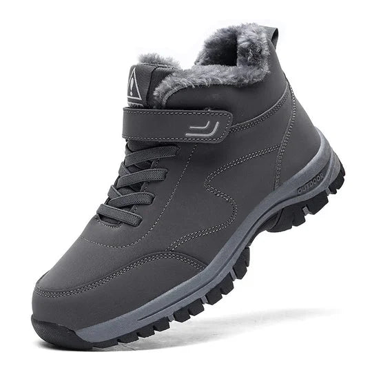 Winter Hiker Boots Warm Lining Grip Outsole