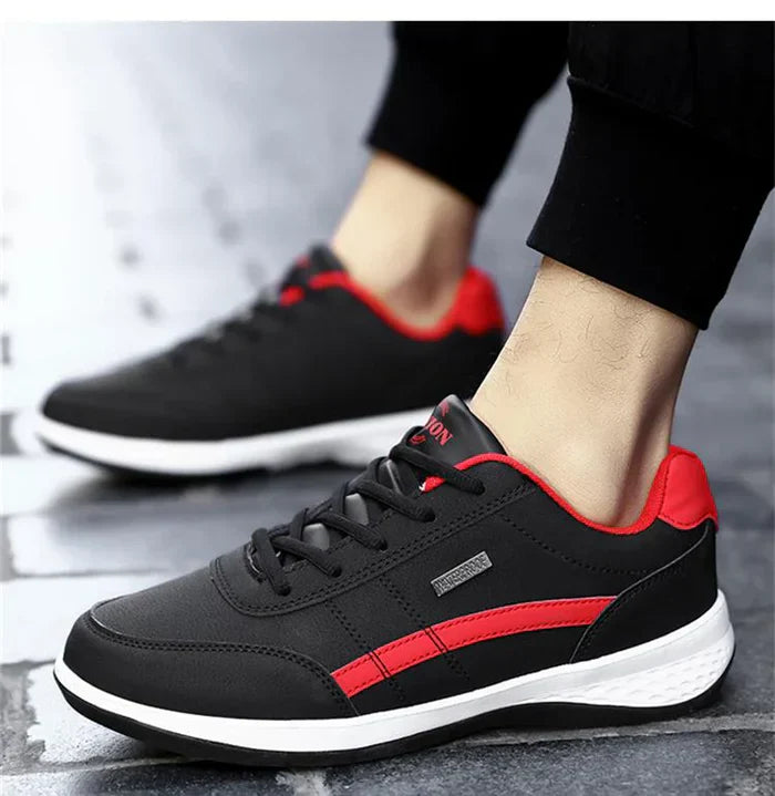 Lace Up Casual Sneakers Padded Footbed Grip Tread