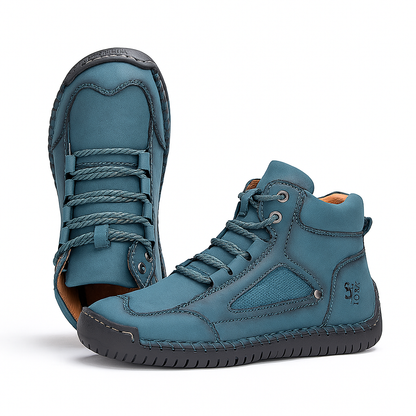 Lace Up Sneaker Boots Lightweight Support Grip Tread