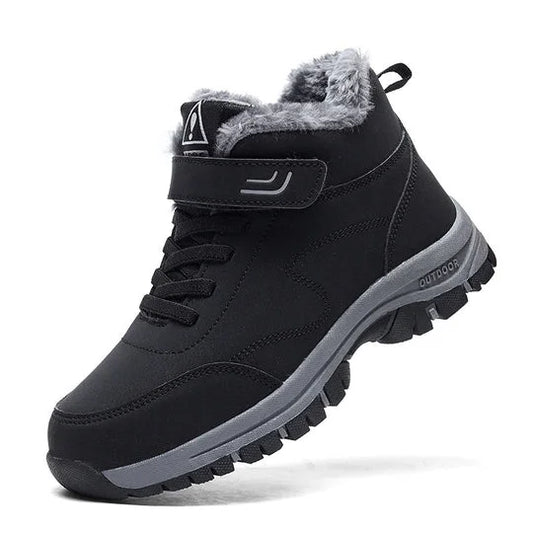 Winter Hiker Boots Warm Lining Grip Outsole