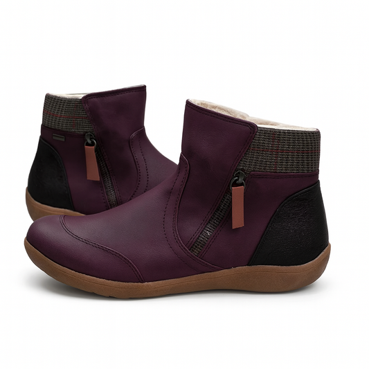 Comfort Ankle Boots Side Zip Non Slip Sole
