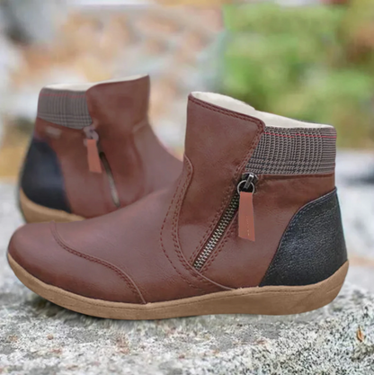 Comfort Ankle Boots Side Zip Non Slip Sole