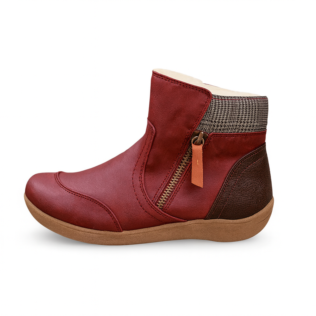 Comfort Ankle Boots Side Zip Non Slip Sole