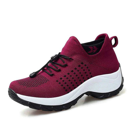 Speed Lace Knit Trainers Shock Absorb Midsole