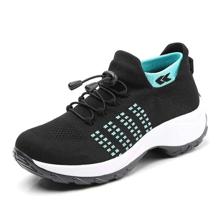 Speed Lace Knit Trainers Shock Absorb Midsole