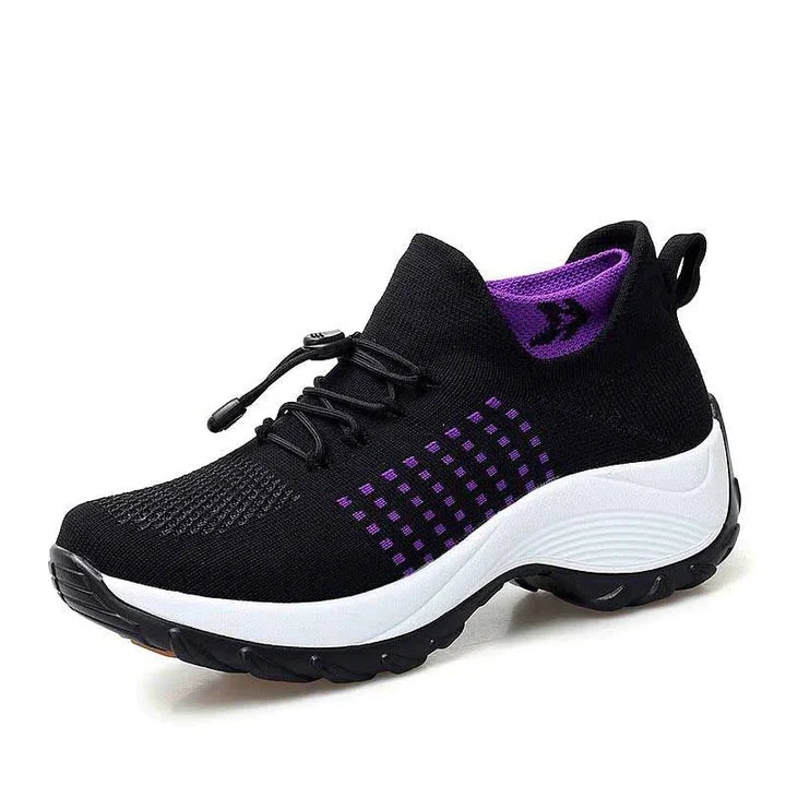 Speed Lace Knit Trainers Shock Absorb Midsole